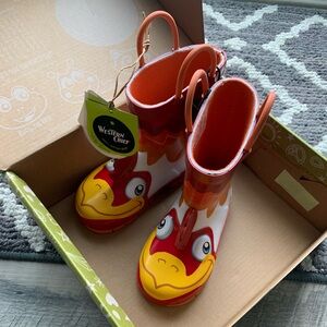 Western Chief Kids' Fun Ritz Rooster Boots - Red and Yellow